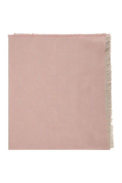 Shop Max Mara Udente - Cotton, Modal And Cashmere Scarf In Pink