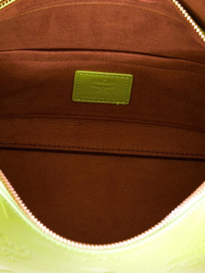 Shop Mcm 'aren Small' Shoulder Bag In Green
