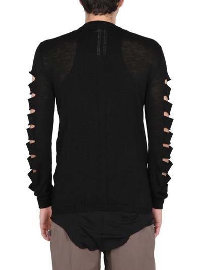 Shop Rick Owens Mesh With Cut-out Details In Black