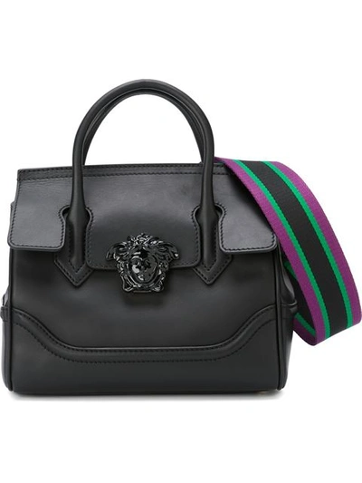 Versace Palazzo Empire Shoulder Bag In Knjoc Noir/noir