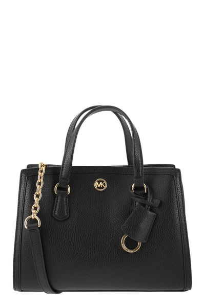 Shop Michael Kors Chantal - Messenger Bag With Logo In Black