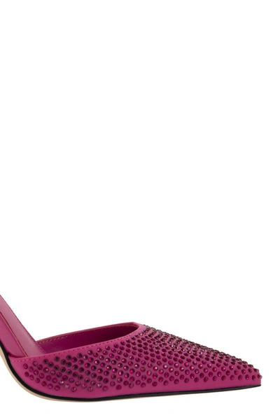 Shop Michael Kors Imani Pump Pumps In Fabric With Crystals In Fuchsia