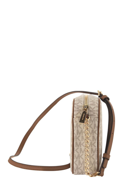 Shop Michael Kors Jet Set - Cross-body Bag In Vanilla