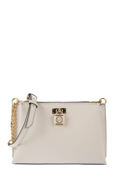 Shop Michael Kors Ruby - Saffiano Leather Bag In White