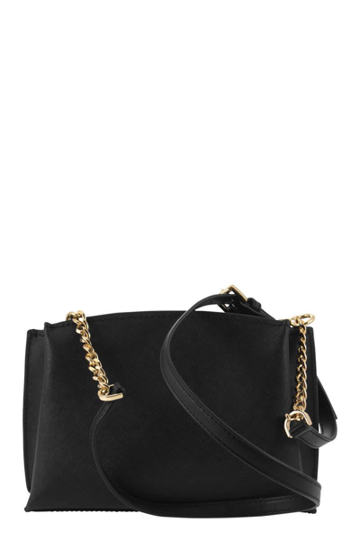 Shop Michael Kors Ruby - Saffiano Leather Bag In Black