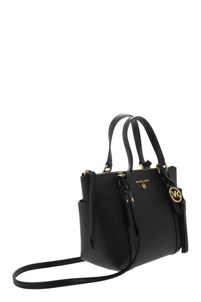 Shop Michael Kors Sullivan - Small Saffiano Leather Tote Bag In Black