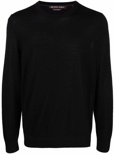 Shop Michael Kors Wool Sweater In Black