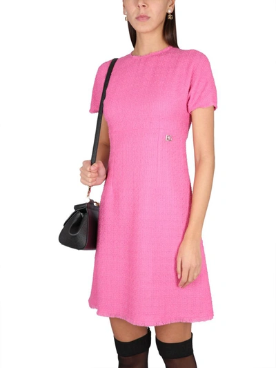Shop Dolce & Gabbana Midi Dress In Pink