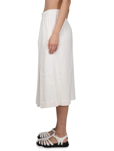 Shop Margaret Howell Midi Skirt In White