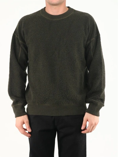 Shop Ten C Military Green Reversible Sweater In Grey