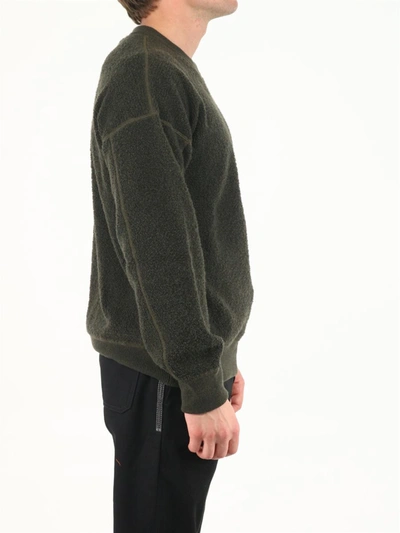 Shop Ten C Military Green Reversible Sweater In Grey