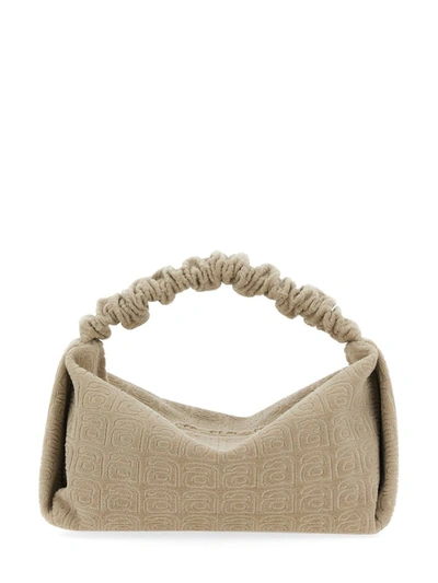 Shop Alexander Wang Mini Scrunchie Bag In Beige