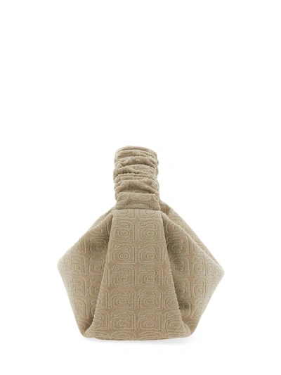 Shop Alexander Wang Mini Scrunchie Bag In Beige