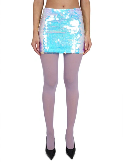 Shop Nina Ricci Mini Skirt In Multicolor