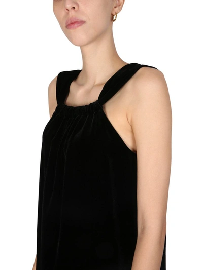 Shop Boutique Moschino Mini Trapeze Dress In Black