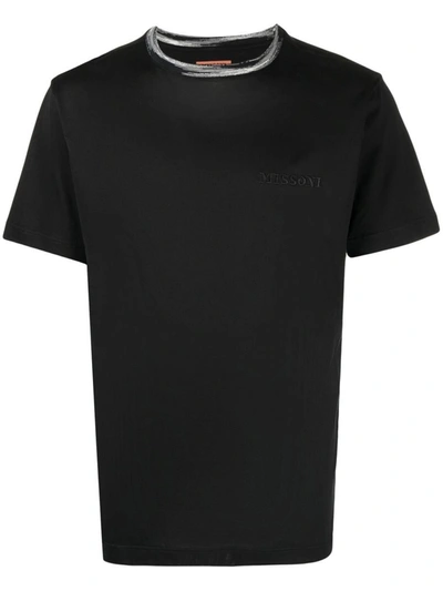 Shop Missoni Sport Cotton T-shirt In Black