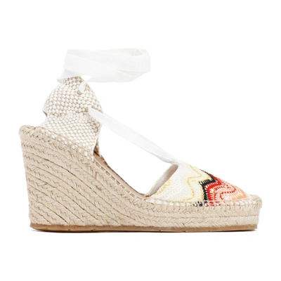 Shop Missoni Beachwear  Canvas Espadrilles Shoes In Multicolour