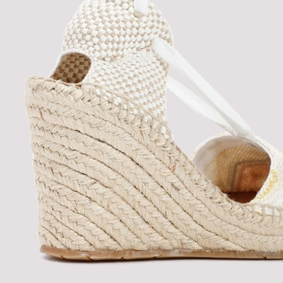 Missoni 80 Metallic Canvas Wedge Espadrilles In Multicolour