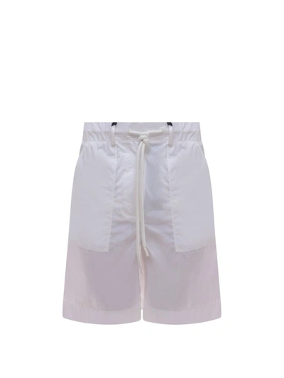 Shop Moncler Bermuda Shorts In White