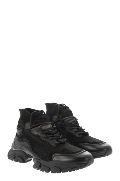 Shop Moncler Leave No Trace - High-top Trainers In Black