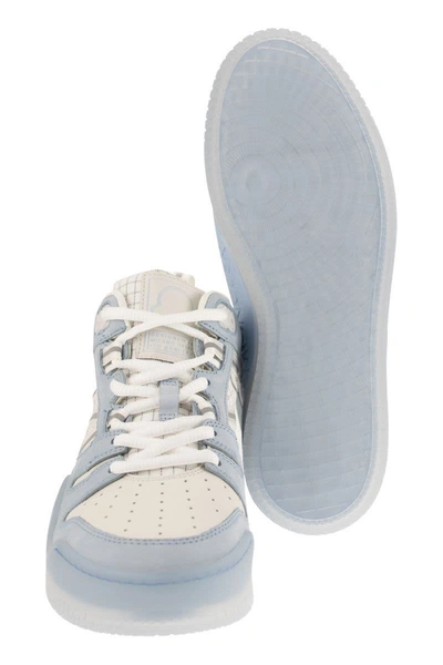 Shop Moncler Pivot - High Sneakers In Light Blue