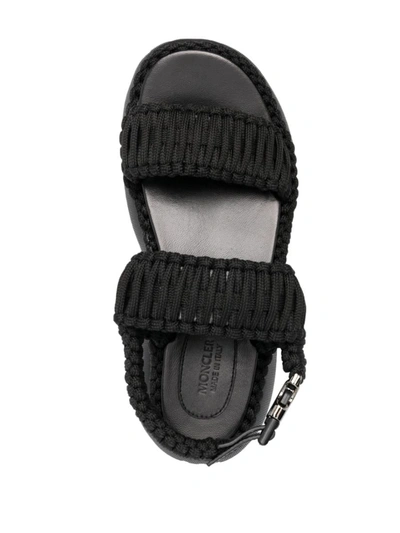 Shop Moncler Sandals Black