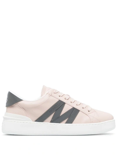 Shop Moncler Sneakers Pink
