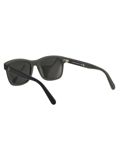 Shop Moncler Sunglasses In 05d Black