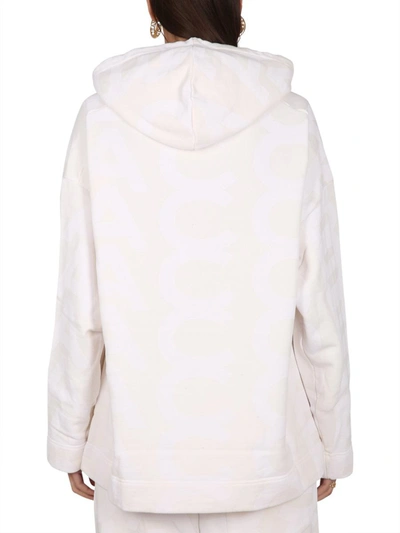 Shop Marc Jacobs Monogram Sweatshirt In White