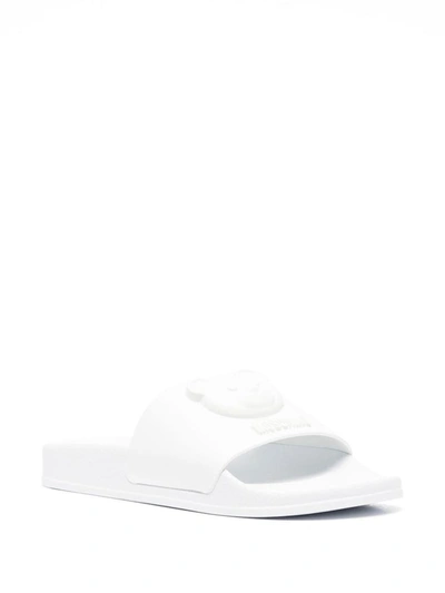 Shop Moschino Couture Sandals In White