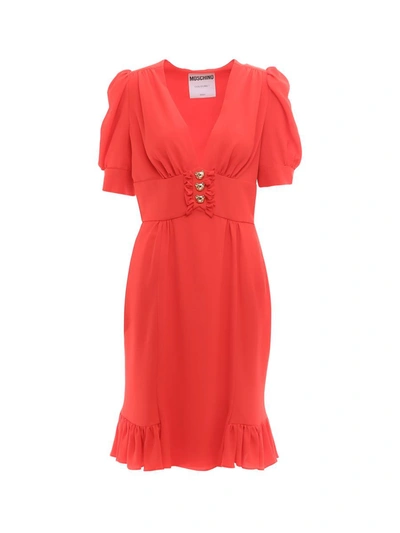 Shop Moschino Dress In Red