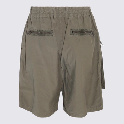 Shop Moschino Green Cotton Shorts