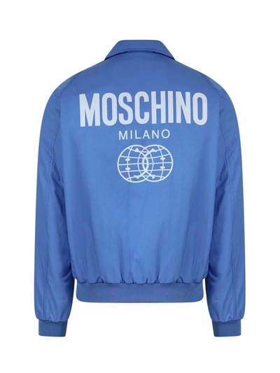 Shop Moschino Jacket In Blue