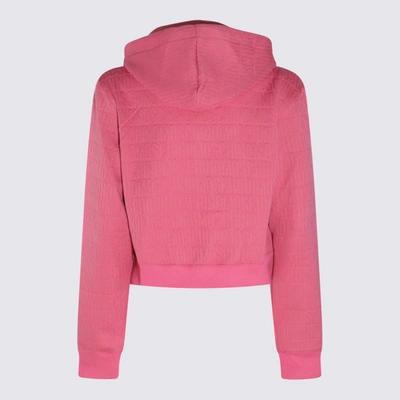 Shop Moschino Pink Cotton Blend Sweatshirt