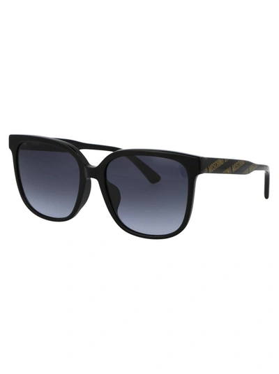 Shop Moschino Sunglasses In 7rm9o Black
