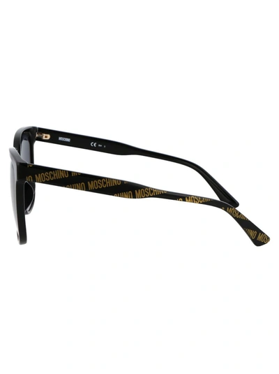 Shop Moschino Sunglasses In 7rm9o Black