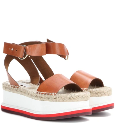 Shop Stella Mccartney Platform Sandals In Caeyoe