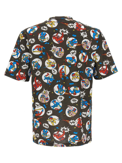 Shop Moschino Fantasy Cartoon T-shirt In Multicolor