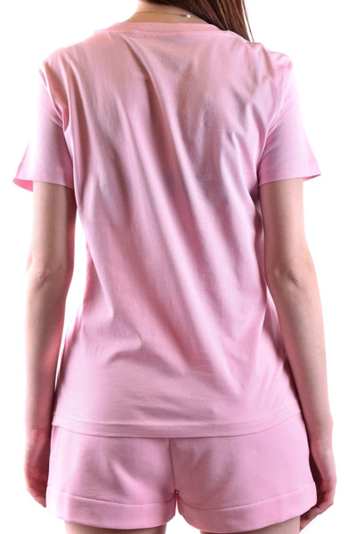 Shop Moschino T-shirts In Pink
