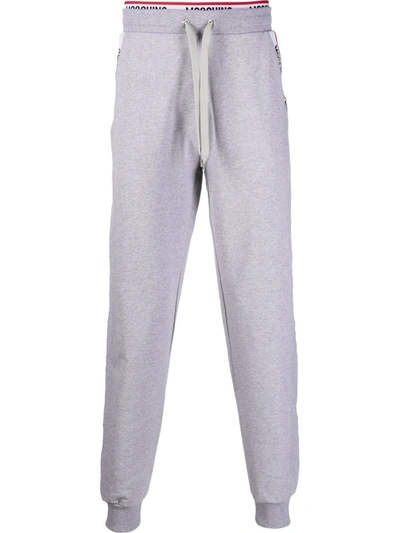 Shop Moschino Trousers In Grey