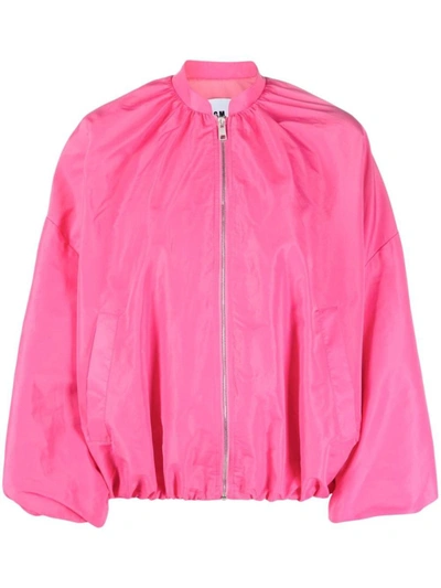 Shop Msgm Outerwear In Pink