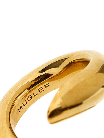 Shop Mugler Spiral Rings In Gold