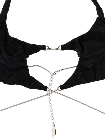 Shop Mugler Star Bikini Top In Black