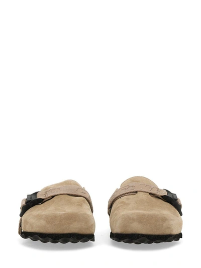 Shop Off-white Mules With Industrial Buckle In Beige