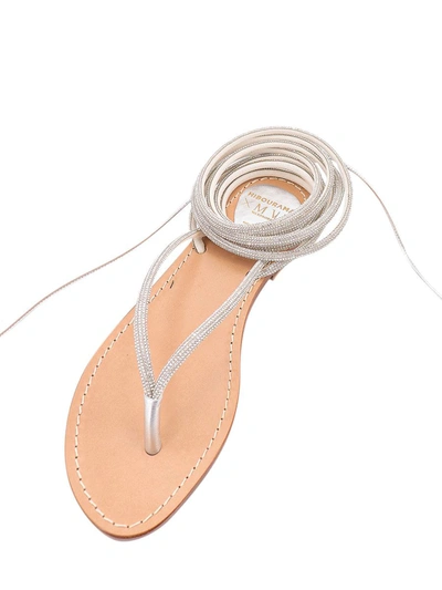 Shop Mvp Wardrobe Sandals In Silver