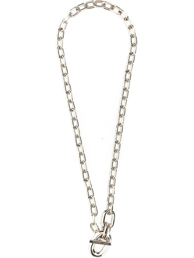 Shop Paco Rabanne Necklace With Pendant In Silver