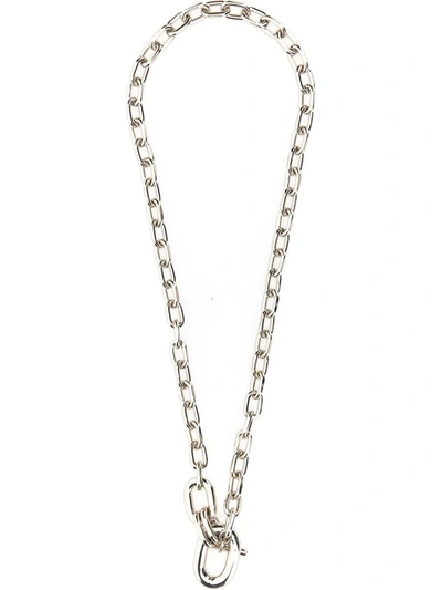 Shop Paco Rabanne Necklace With Pendant In Silver