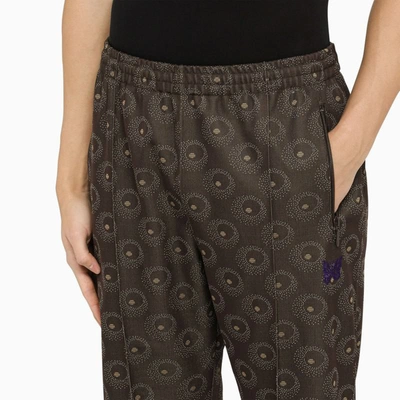 Shop Needles Printed Sports Trousers In Brown