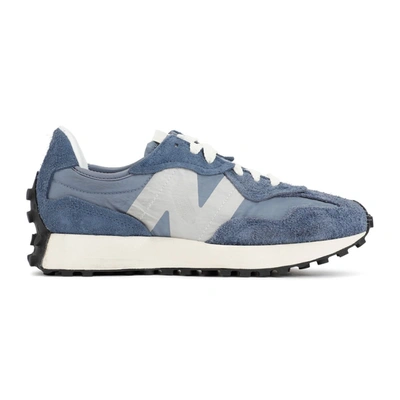 Shop New Balance 327 Warped Sneakers Shoes In Blue