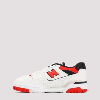Shop New Balance 550 Premium Leather Sneakers Shoes In Red